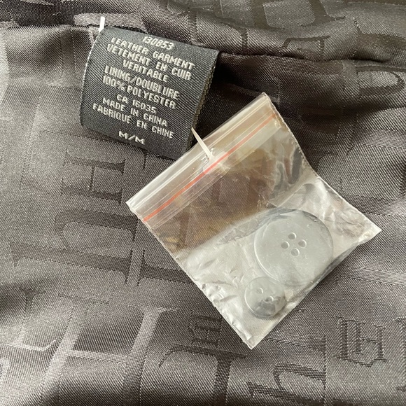 NWT Lady Hathaway 3 button leather jacket (blazer) M - Picture 8 of 12